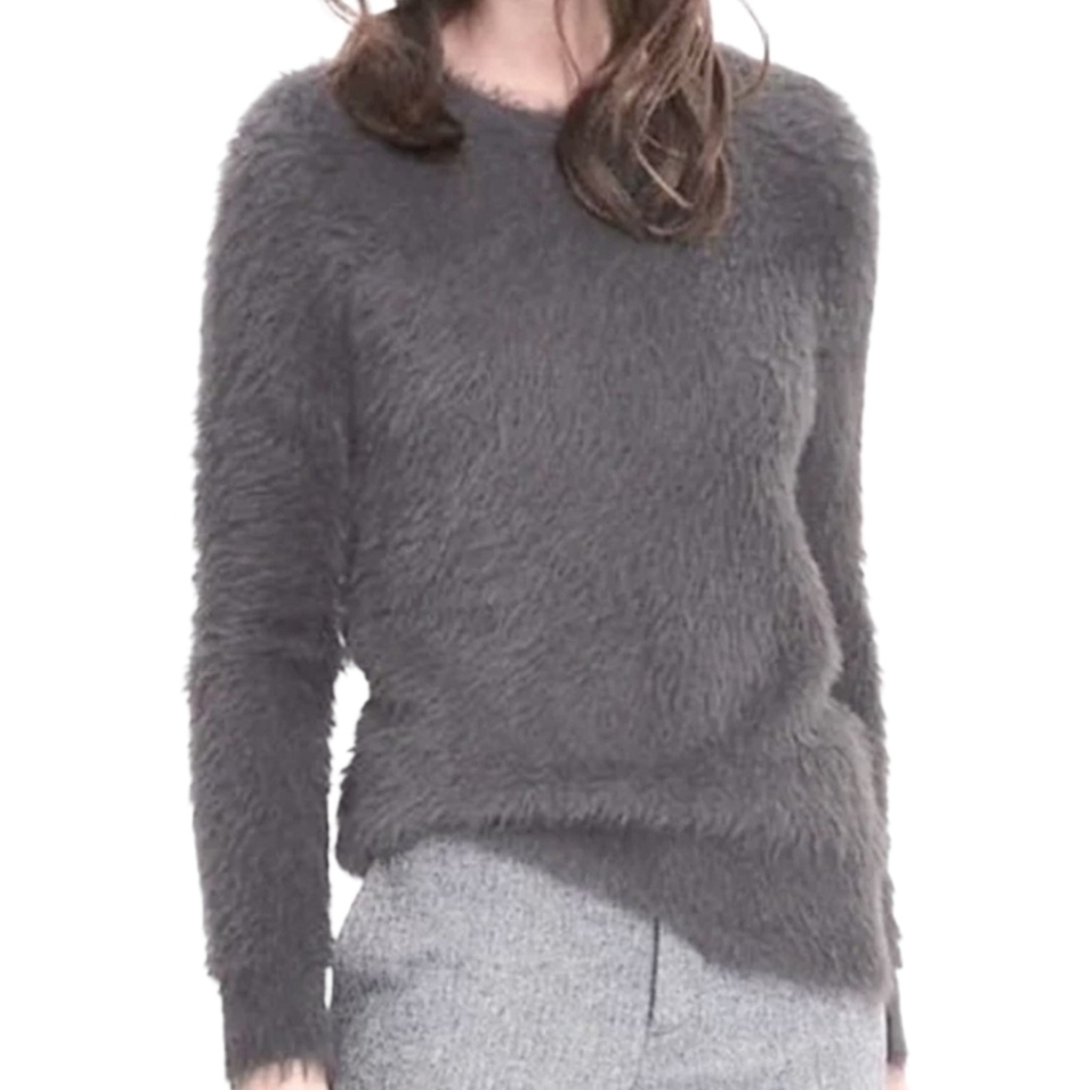 Banana Republic Gray Super Fuzzy‎ Sweater Size XS